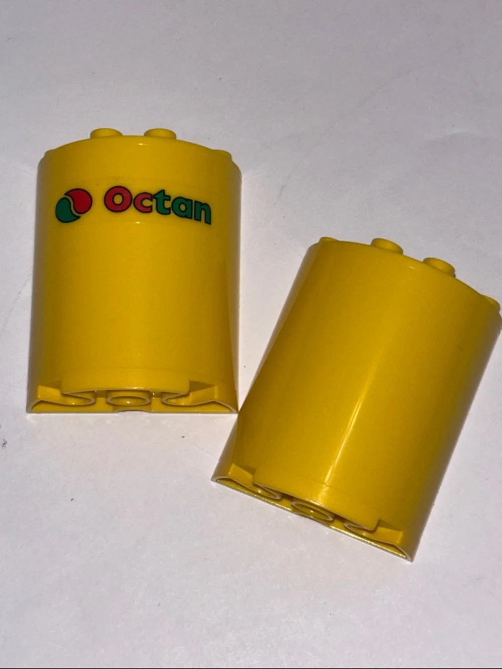 LEGO OCTAN BRICKS Lego Yellow Cylindrical Octan Bricks (2) - Picture 1 of 7